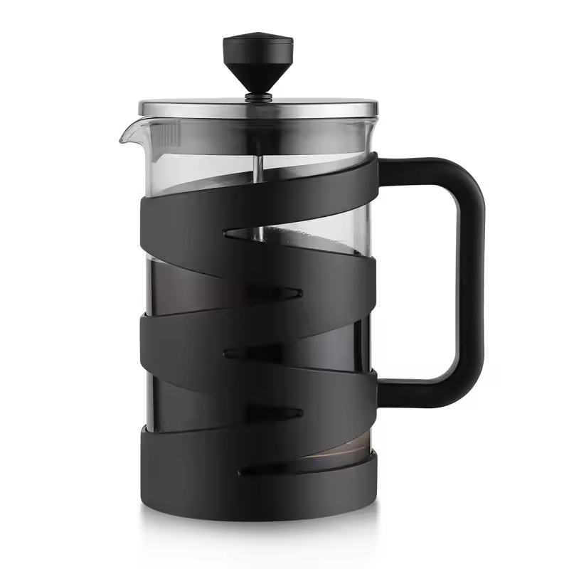 Hot Sale French Press For Coffee Oem Odm Custom Logo Coffee Maker Plastic 800ml Portable French Press Tea Pot For Travel