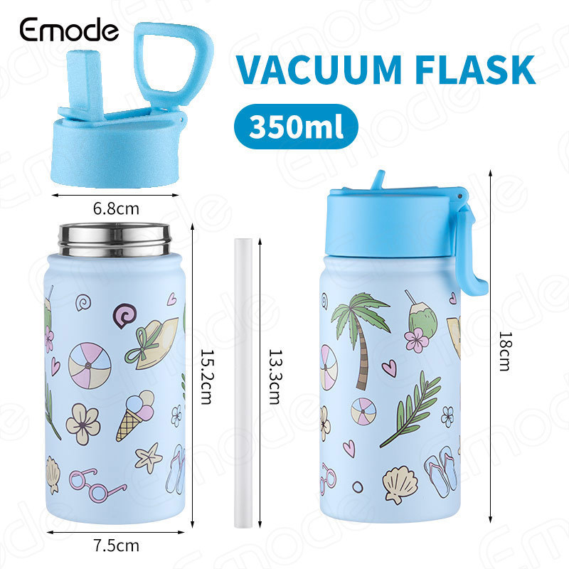 Kids Water Sippy Cup Creative Cartoon Baby Feeding Cups with Straws Leakproof Water Bottles Outdoor Portable Children's Cup