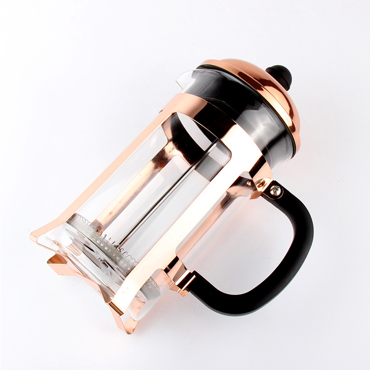 34OZ french press rose gold coffee press coffee maker