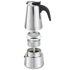 4 Cup  Stove Top Stainless Steel 304 Espresso Italian Coffee Maker