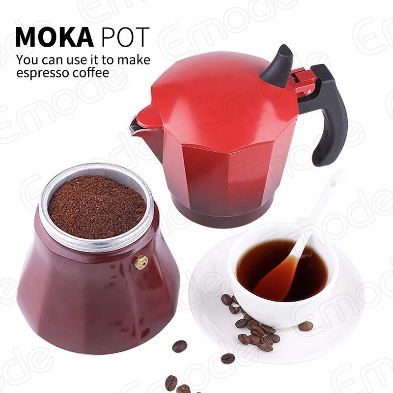 Stovetop Espresso Maker 6-Cup Espresso Cup Moka Pot Classic Cafe Maker Percolator Italian Coffee Maker Italian Espresso for Gas