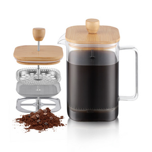 Emode New Arrival French Coffee Maker Plunger Square French Press 1L For Coffee  Home Garden and Camping