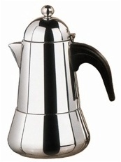 Induction Stovetop Coffee Maker Stainless Steel Moka Pot For All Types Of Hobs