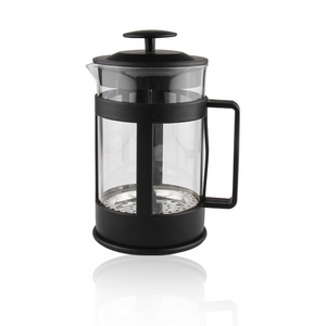 Hot Selling Glass French Coffee Press with BPA Free Plastic Portable French Coffee Press Maker