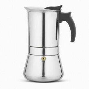 Induction Stovetop Coffee Maker Stainless Steel Moka Pot For All Types Of Hobs