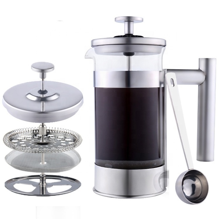 New Arrival Eco-friendly Borosilicate Glass French Press Coffee Maker with Filter