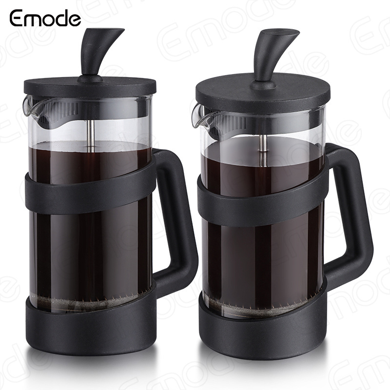 Emode Small French Press 350ml Borosilicate Glass Tea Maker French Press Coffee Maker