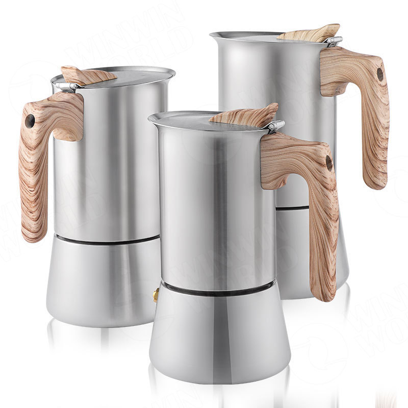 Wholesale Stainless Steel Portable Espresso Coffee Maker