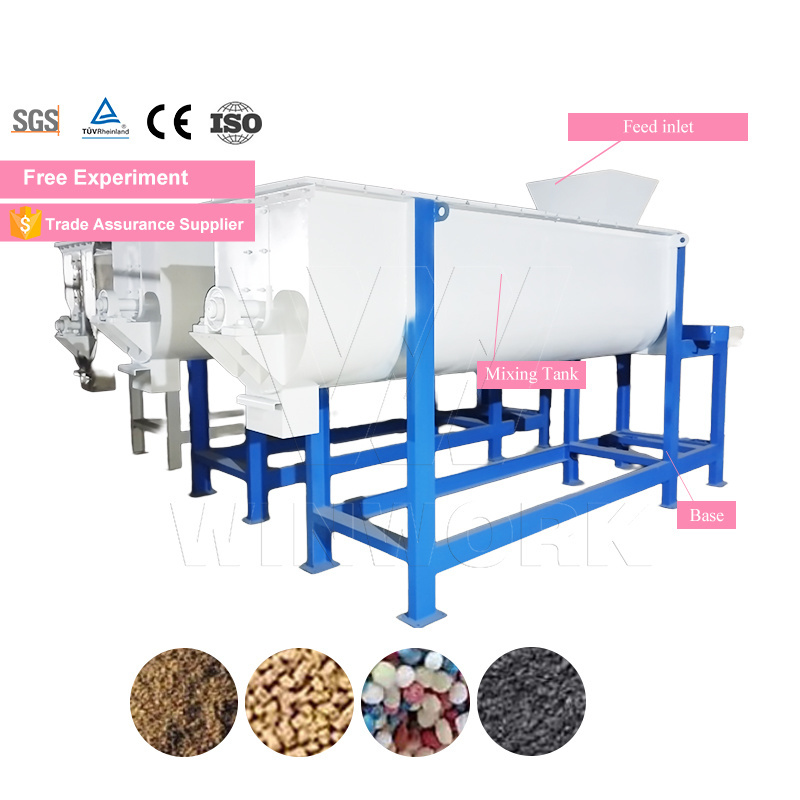 WINWORK 5-10T/H Machines Mixers Fertilizer Mixer Machine Complete Solid Mixing Machine