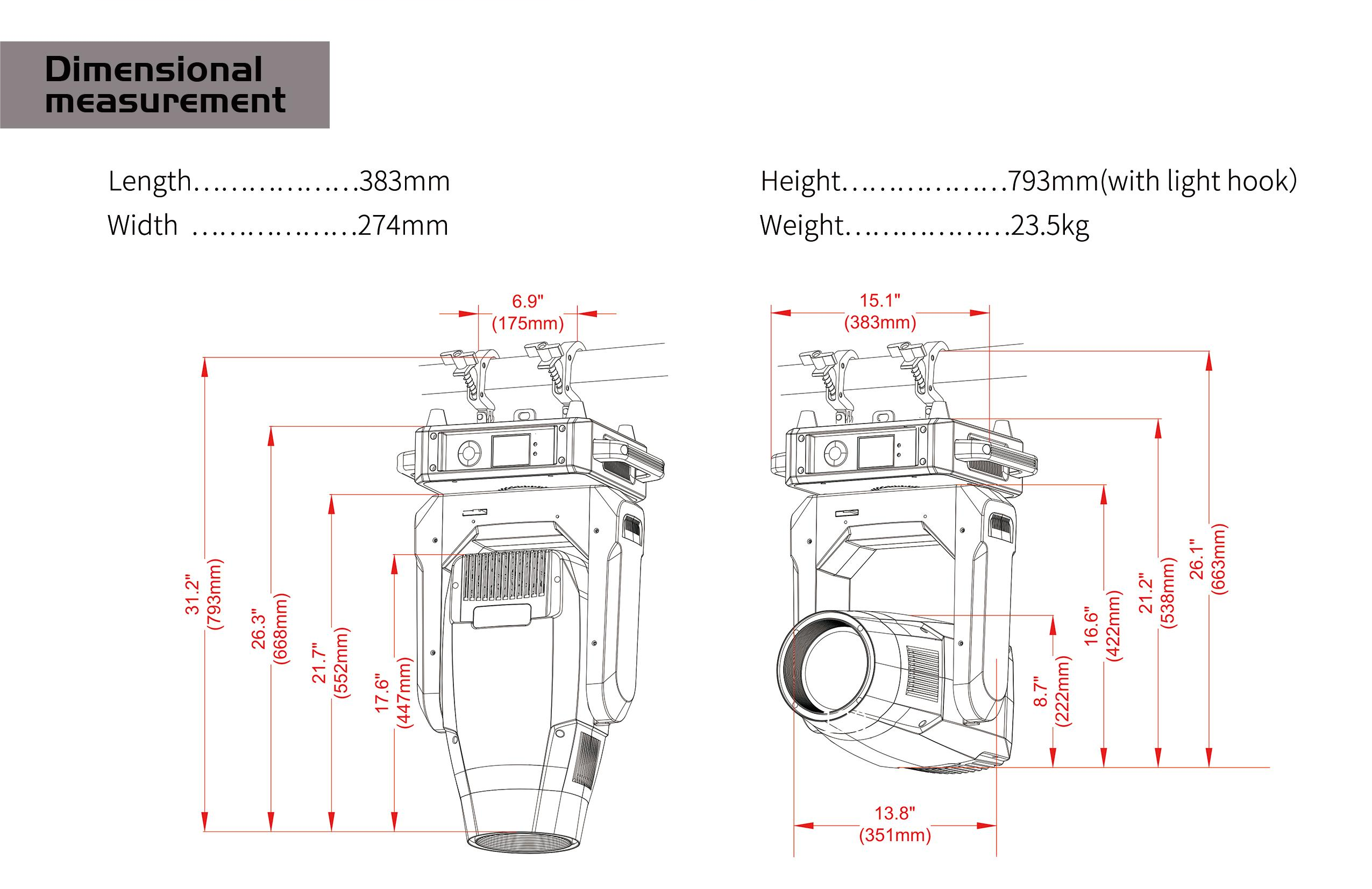 Joyfirst 8000K Ra 90 168000 Lm led Beam Moving Head 500W DMX512 for sale