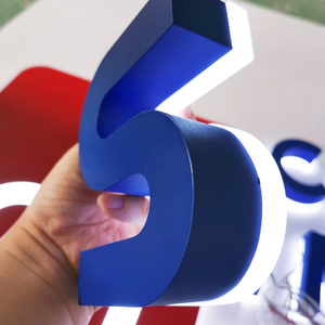 customized 3d letter sign shop name board / company logo design lighted sign for shop