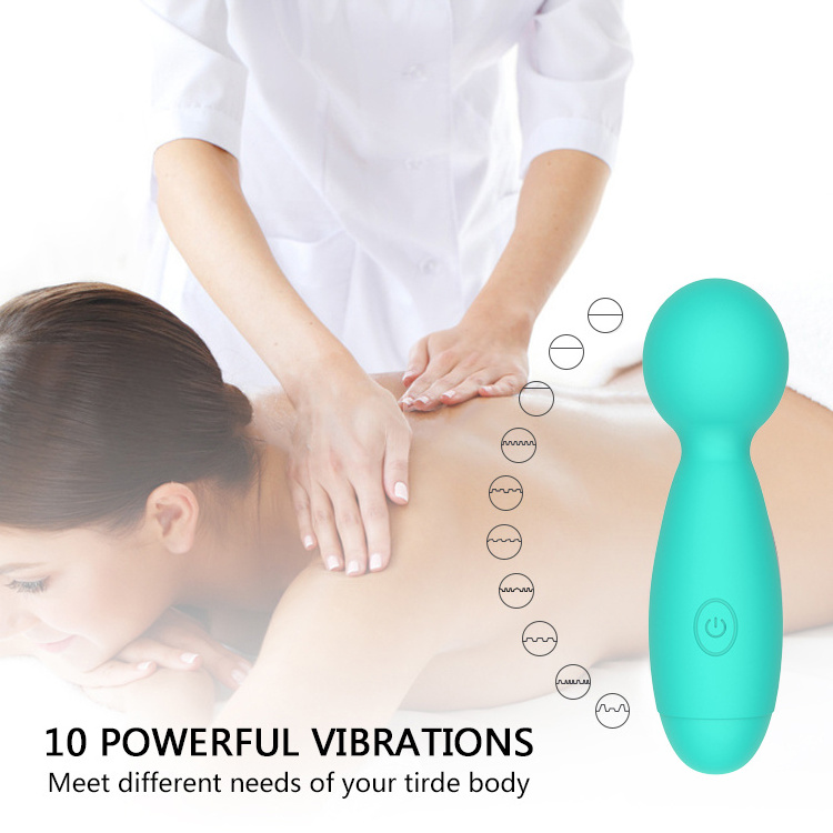 2021 Trend Magic Sex Chinese Massage Wand Vibrator Wireless Handled Mini Wand Massager Compact Personal Power Wand Massager