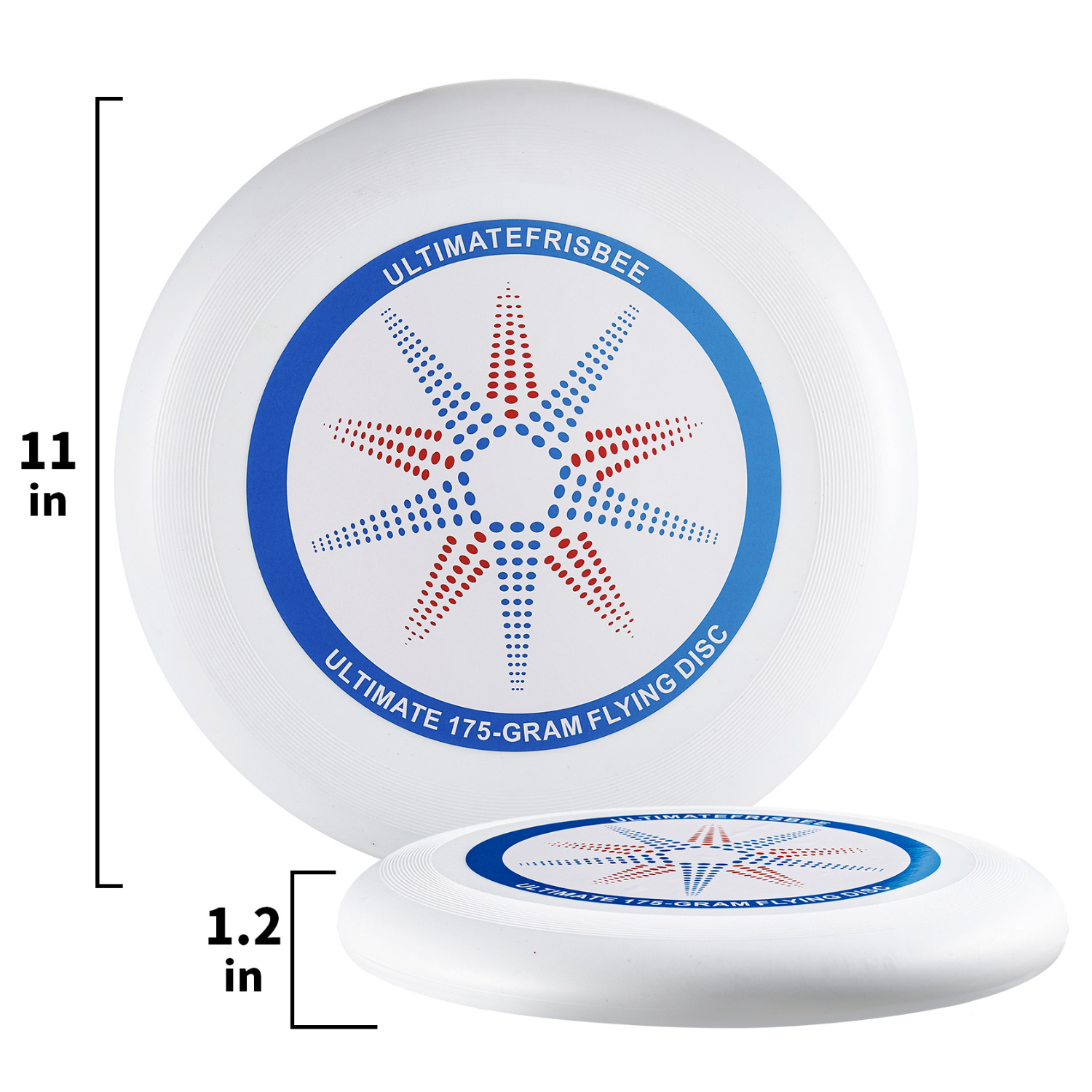 Professional Custom Competitive Decompression Sports Golf Disc Professional 175g PE Plastic Ultimate Frisbeed