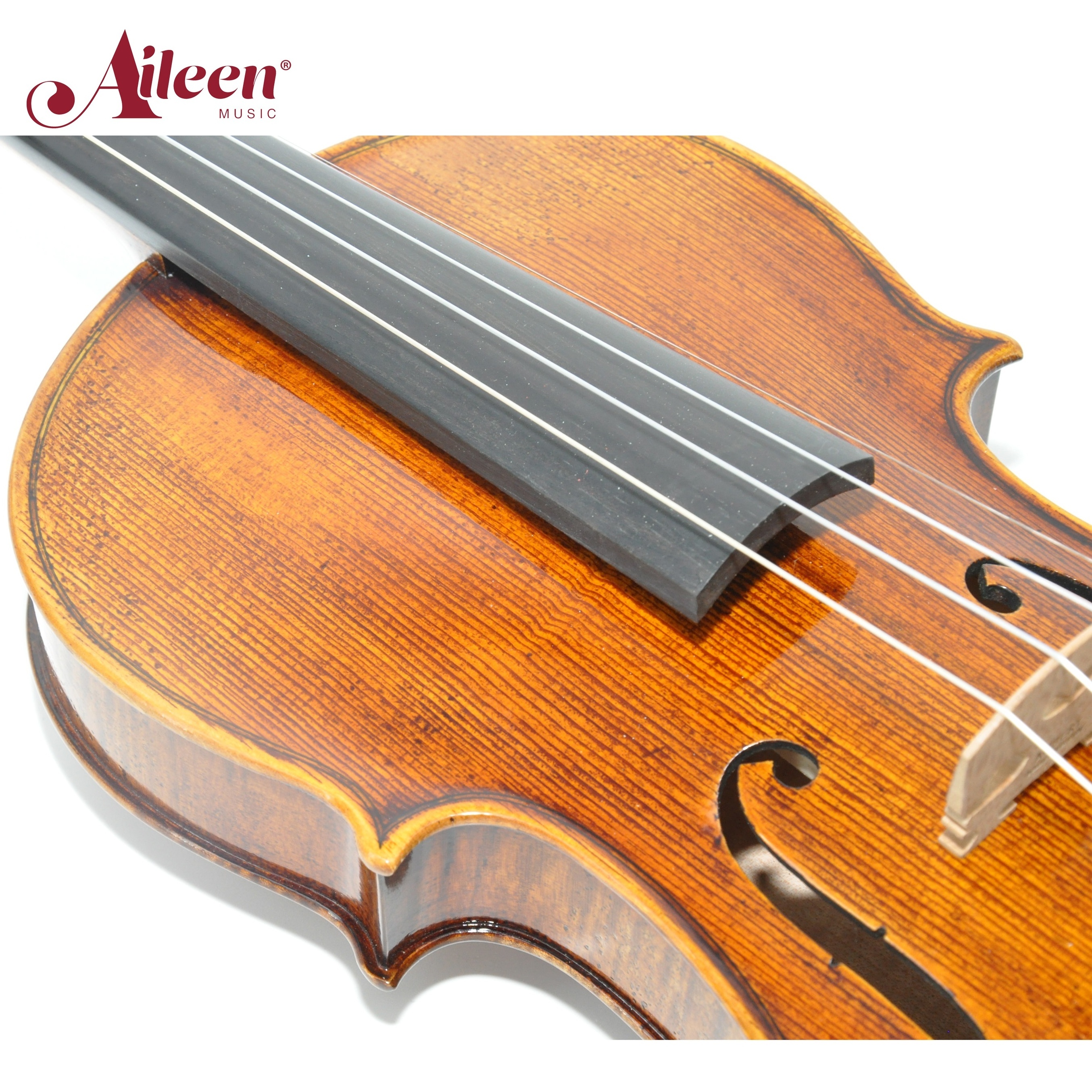 AileenMusic highly figured maple antique professional solid violin(VH200S)