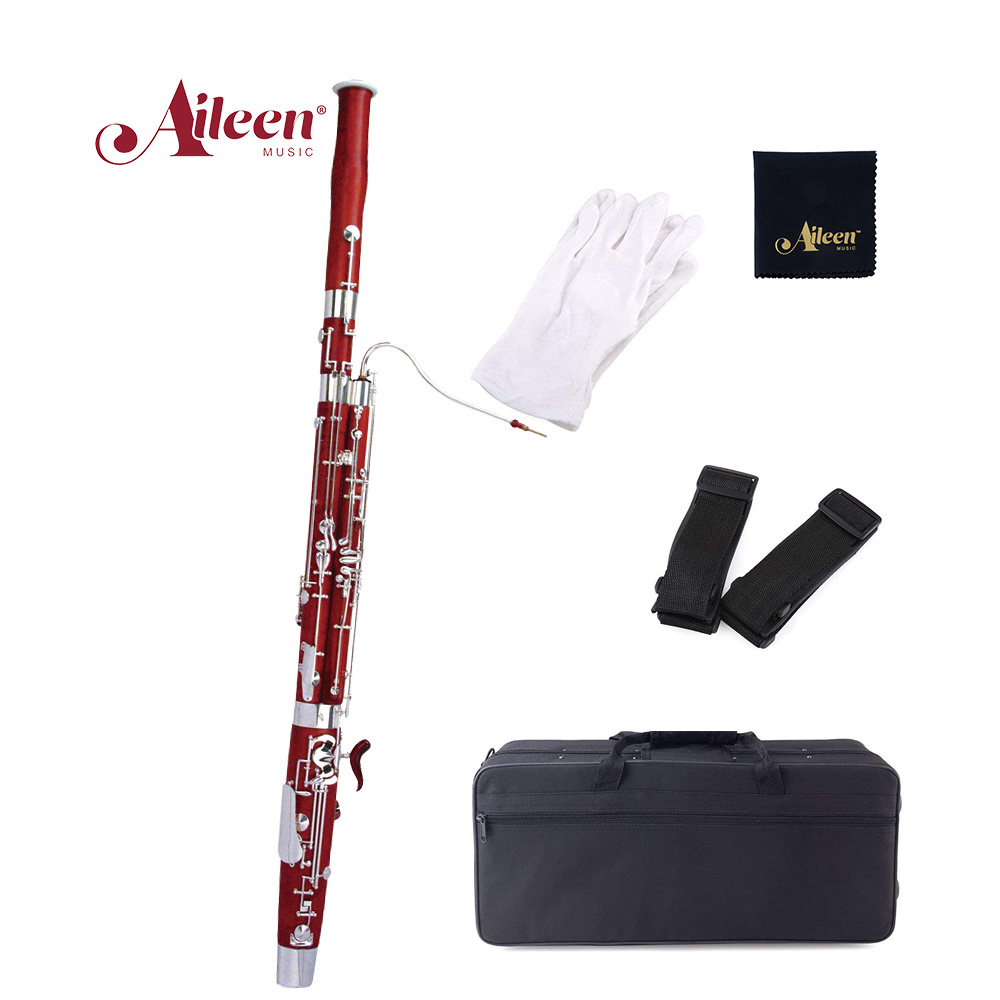 Maple Wood Bassoon C Tone Cupronickel key with Fagot Premium Case(BA7010)