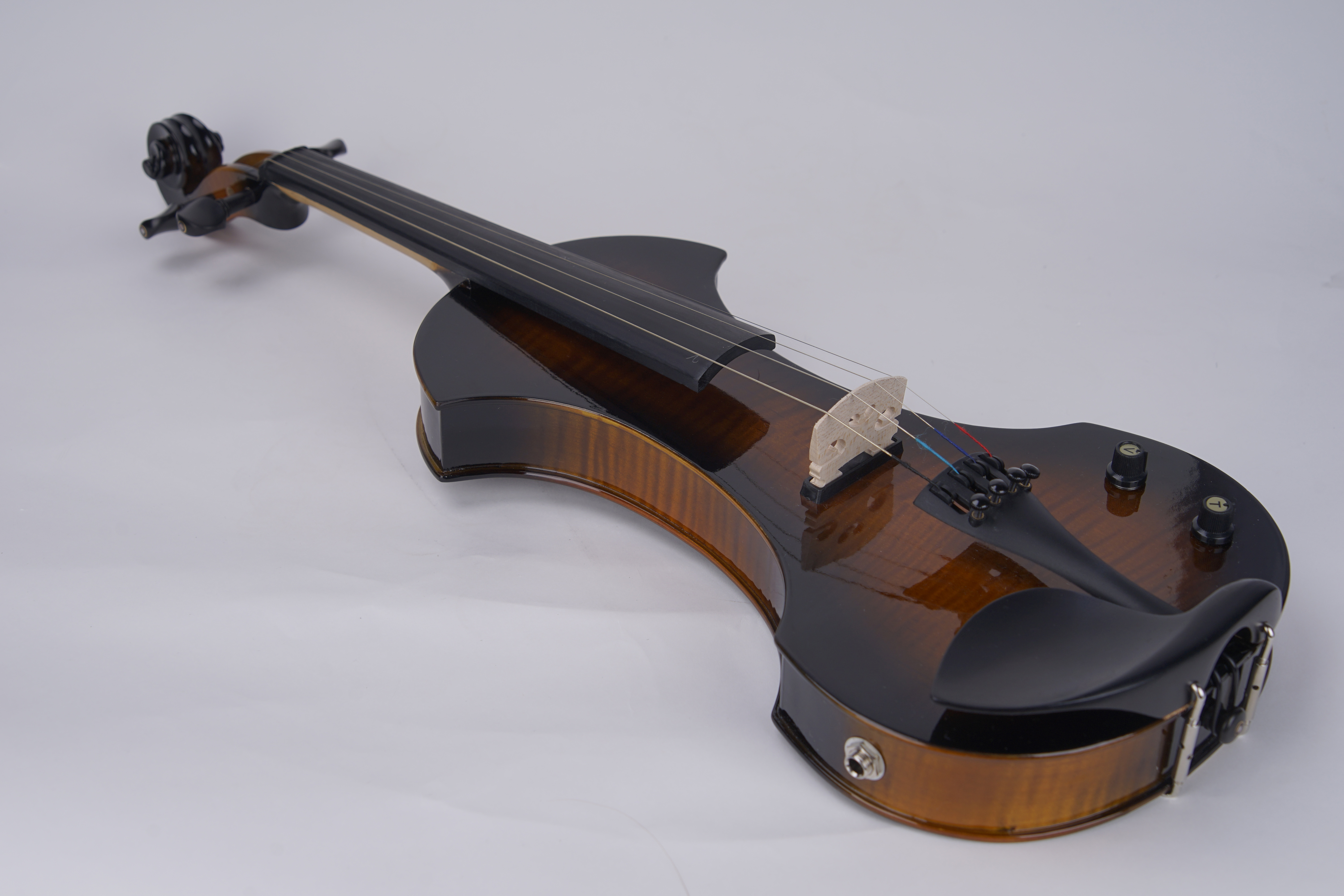 AileenMusic Customized Professional Electric Violin 4/4 Full Size linden with Brazilwood Bow(VE502)