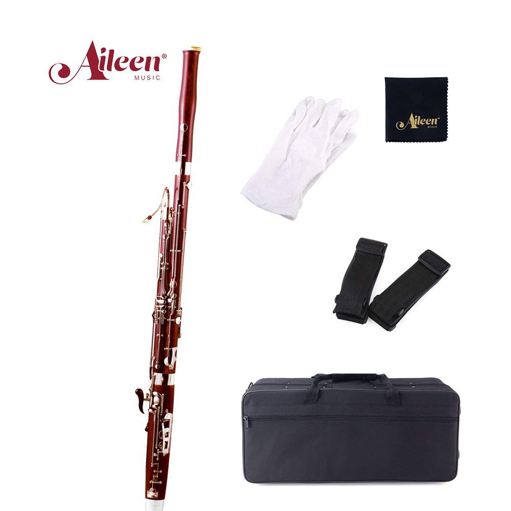 Hardwood tenor bassoon woodwind Cupronickel keys bassoon for sale( BA-M3395N)