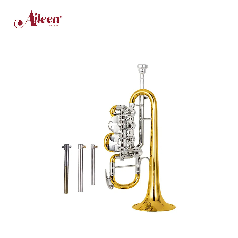 AileenMusic Wholesale High Level High Quality bB Key Rotary Piccolo Trumpet (PCT-HR320G-SSY)