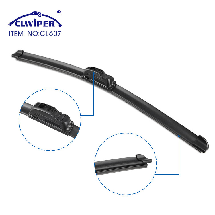 CL607 frameless soft wiper blade glass window cleaning wholesale wiper blades universal windshield wiper