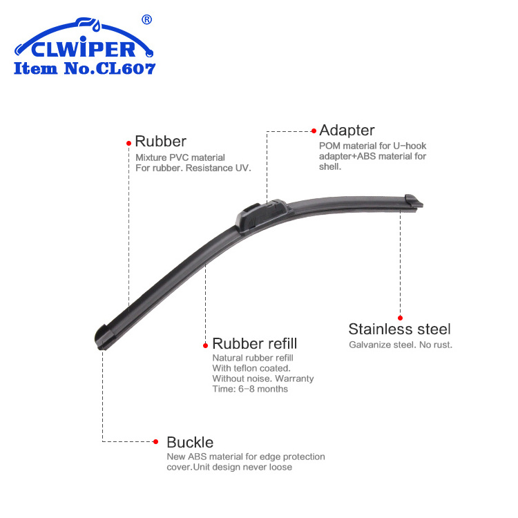 Auto parts wiper blade car accessories universal spoiler windscreen rubber buy car quality windshield wiper soft wiper blades