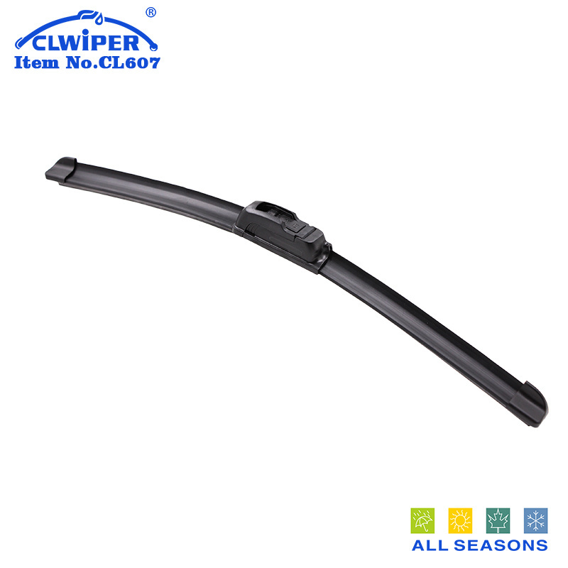 Auto parts silicone universal banana new type flat window windshield wiper blade 12