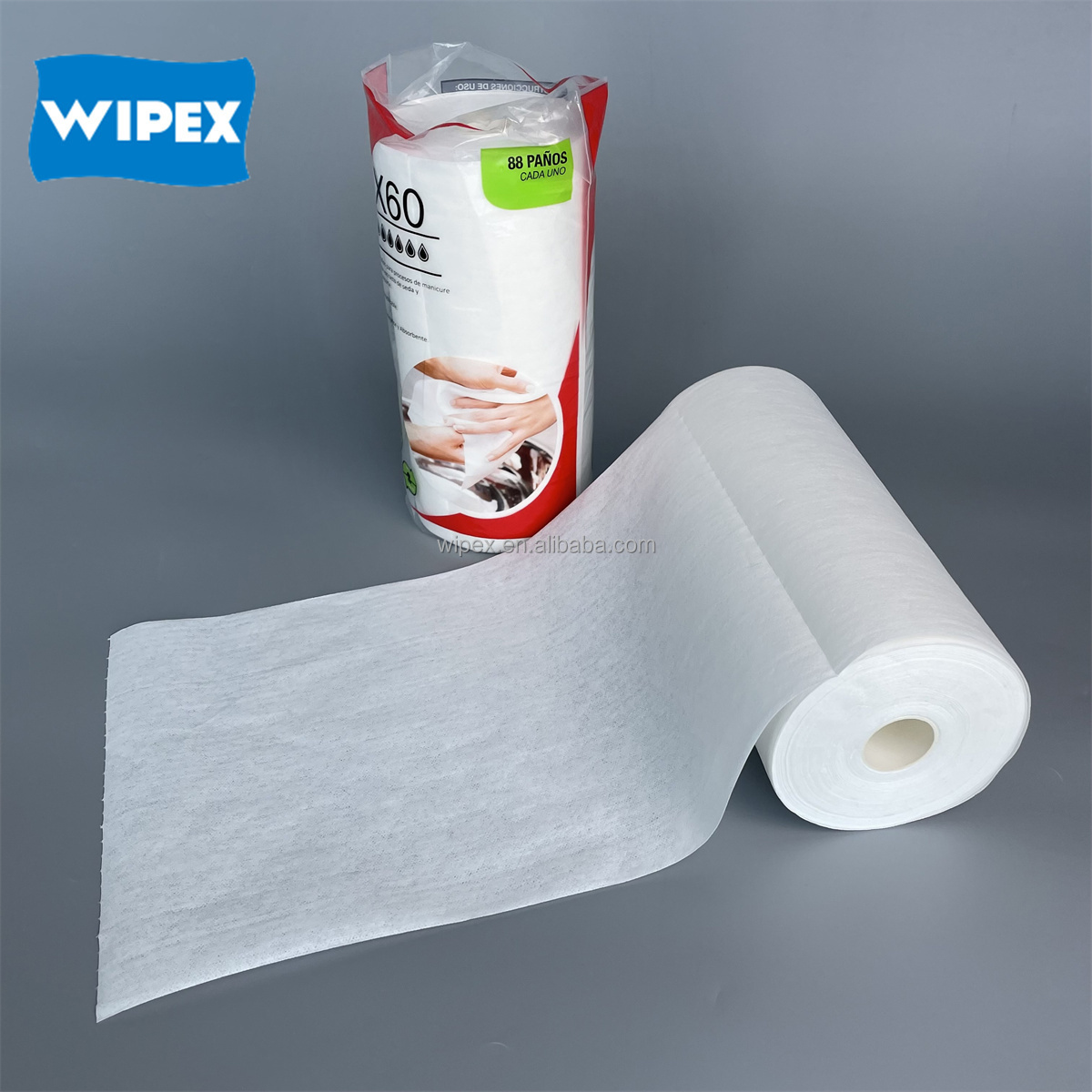 Brazil Market X70 Strong Water Absorption Non-woven Spunlace Disposable Hair Salon Drying Towel