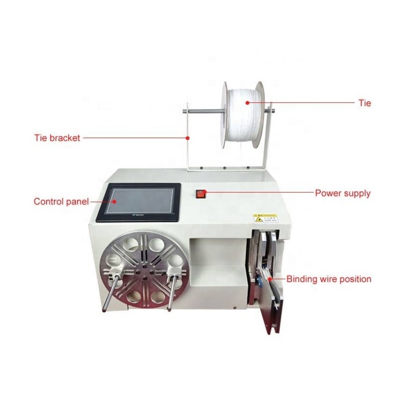 Automatic Wiring Harness Machinery USB Wire Winder Winding Binding Machine 200mm (7.87in) 66-75 Times/min <200W EW-20 EW