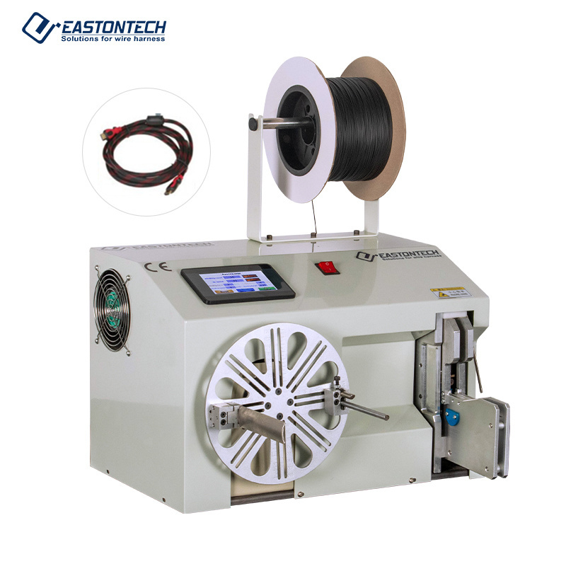 EW-20A Power cord cable video cable headphone coiling winding and tying bundling twisting tie machine