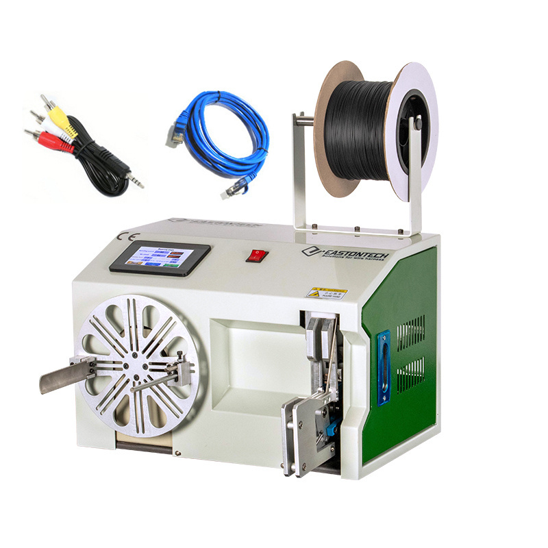 EW-20A Power cord cable video cable headphone coiling winding and tying bundling twisting tie machine