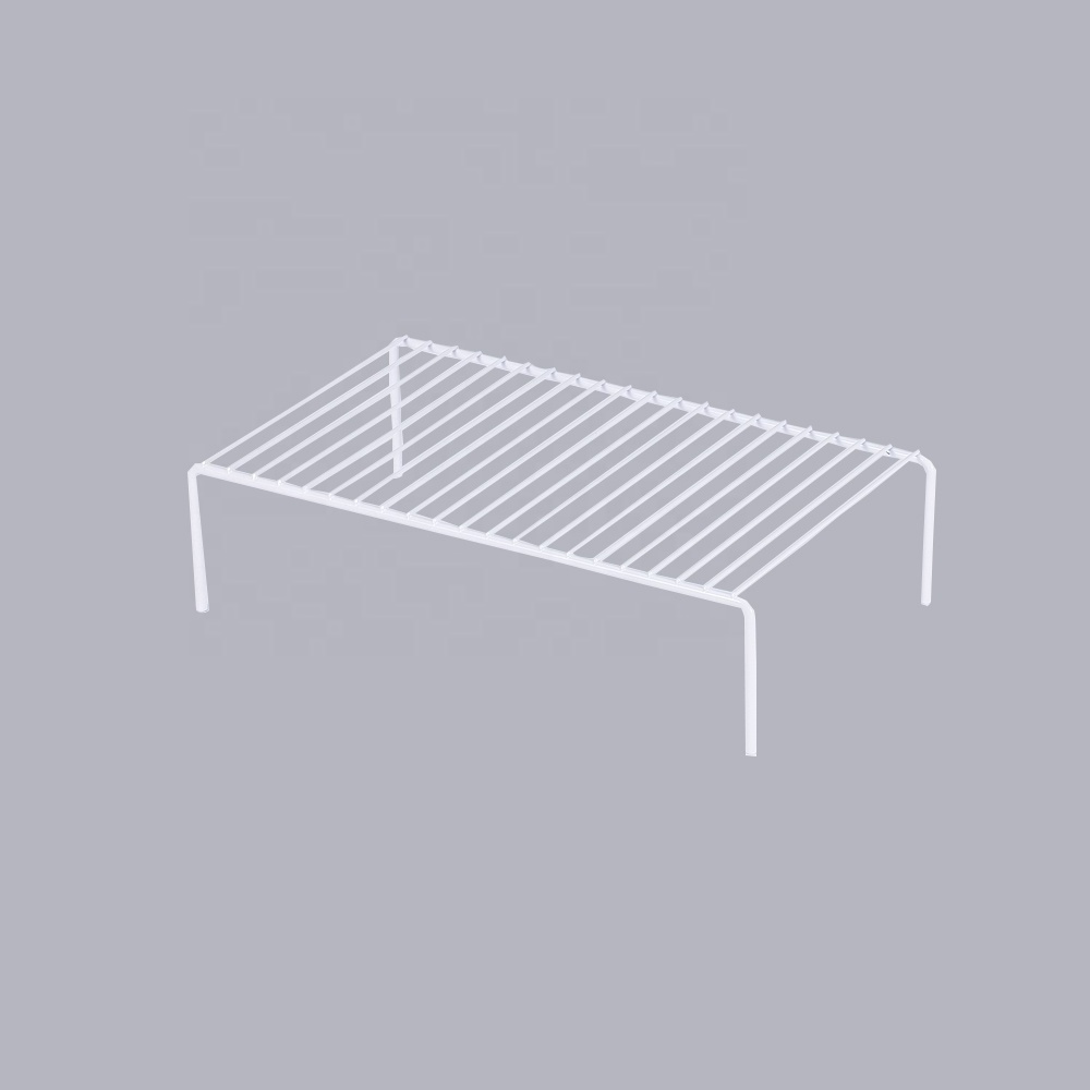 Expandable cupboard organiser cabinet of wire shelf