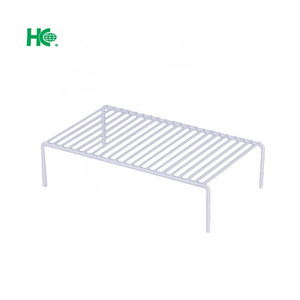 Coated wire kitchen cabinet organizer helper shelf