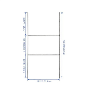 Wire h stakes for yard signs