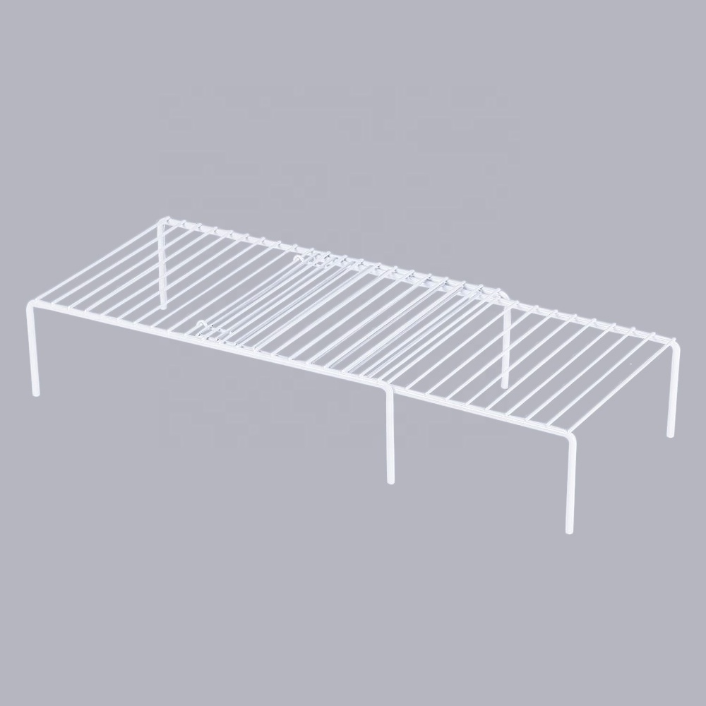 Expandable cupboard organiser cabinet of wire shelf