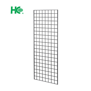 Wire grid panel wall display rack for retail store