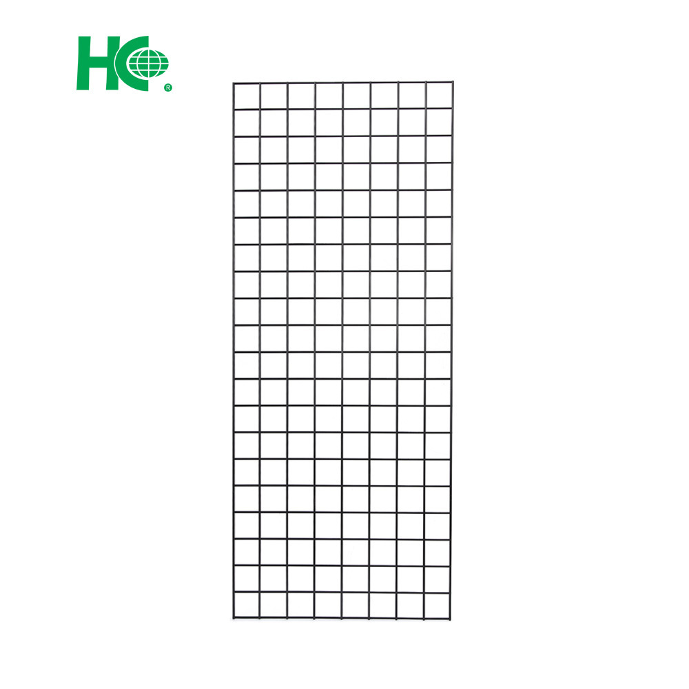 Wire grid panel wall display rack for retail store