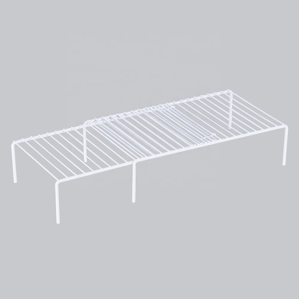 Expandable cupboard organiser cabinet of wire shelf