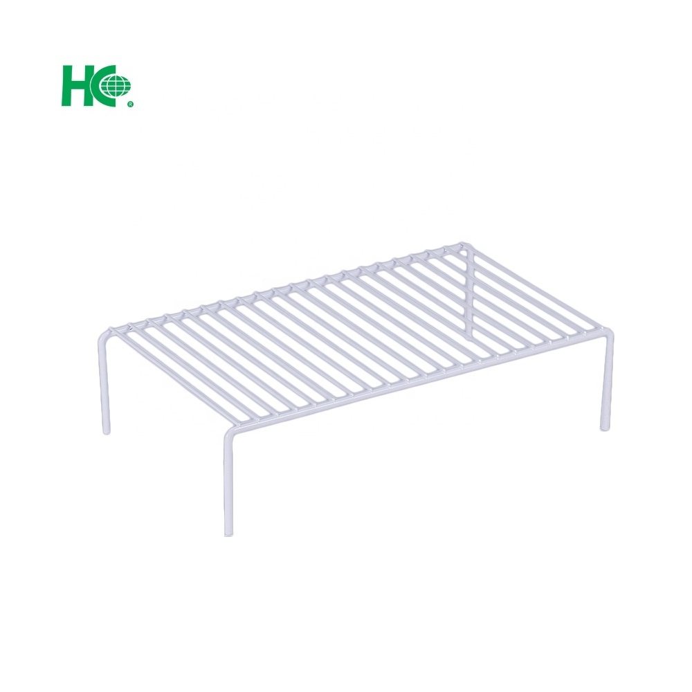 White adjustable shelf wire for cabinets