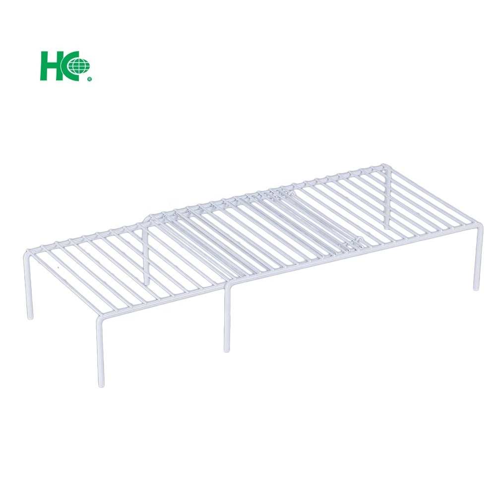 Coated wire kitchen cabinet organizer helper shelf