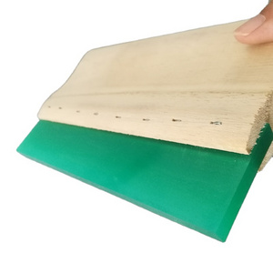 slik screen printing wooden handle with 65 75 80 95 shore squeegee blade