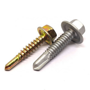 Galvanized Hex Self Drilling Screws Roofing Plating Color Hexagonal self Drilling Screw beach umbrella anchor drill screw