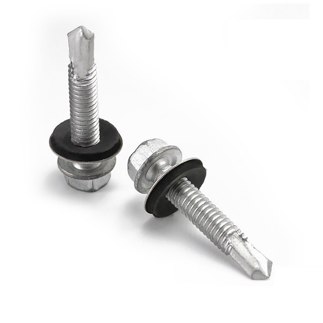 Galvanized Hex Self Drilling Screws Roofing Plating Color Hexagonal self Drilling Screw beach umbrella anchor drill screw