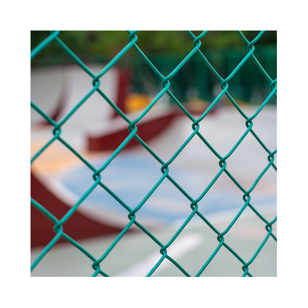 BOCN Wholesale Pvc coated green 100 ft 50ft 6ft 7ft 8ft 10ft chain link fence