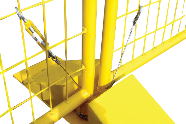 BOCN manufacture retractable construction yellow color portable fencing outdoor 6ftx10ft powder coated canada temporary fence