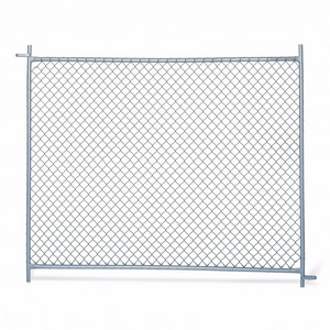 BOCN American Galvanized Used Temporary 6 x 10 Chain Link Fence Panels