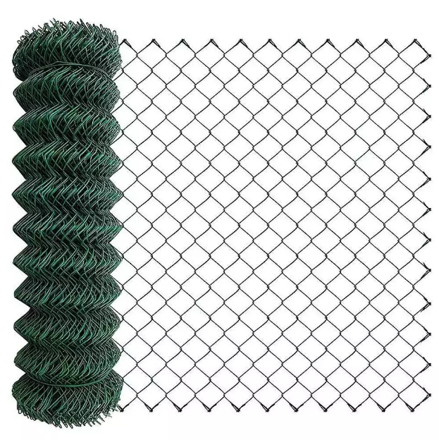 BOCN ornamental fence Outdoor PVC coated cyclone wire fence with Low Carbon Steel Wire Barbed Wire Extension Arms