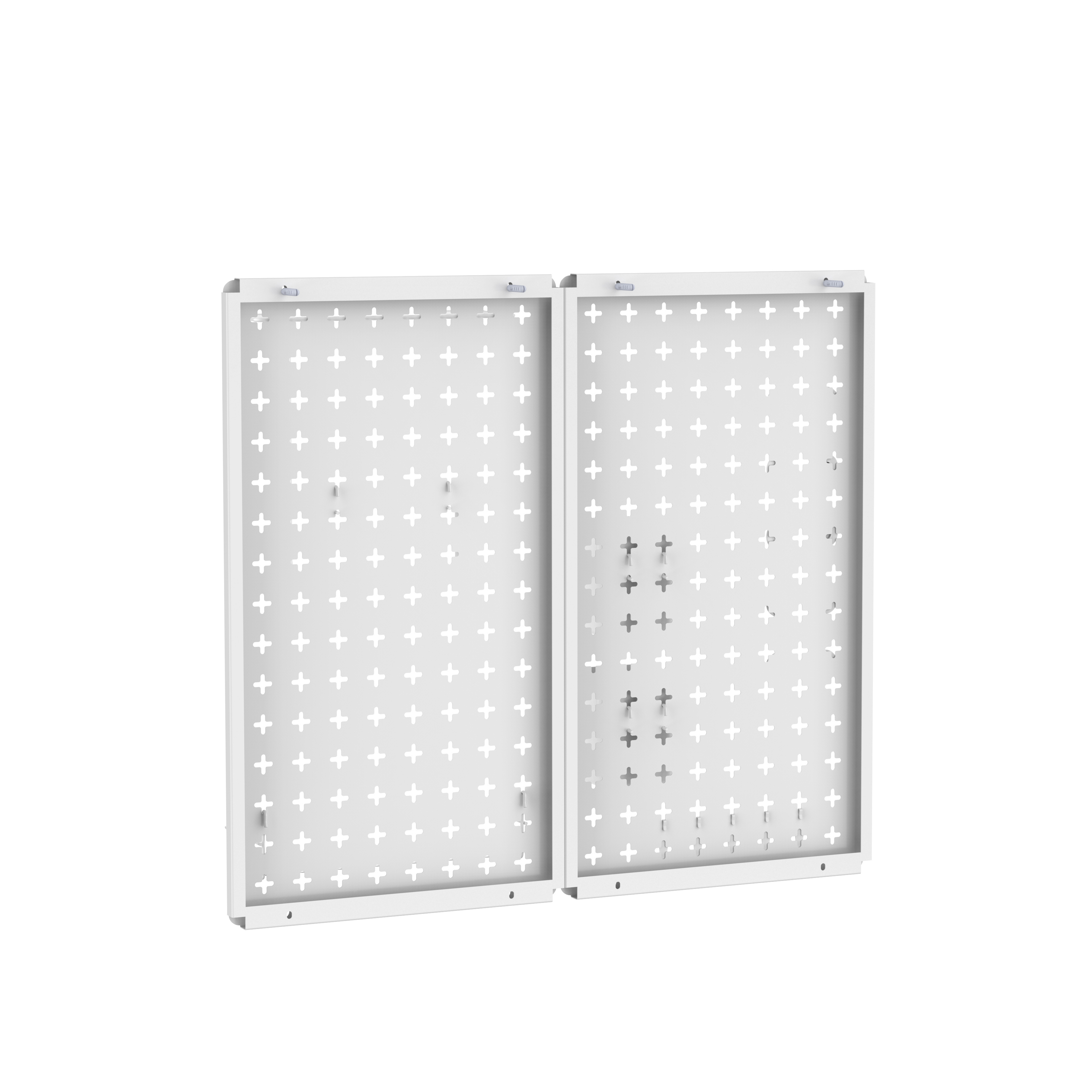 WIREKING DIY Wall-Mounted Storage 2 Pegboard Wall Organizer Metal Panels with Accessories for Home