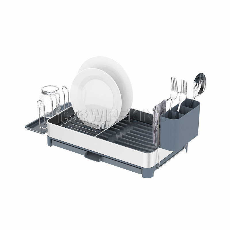 WIREKING Kitchen New plate rack kitchen sink organizer cabinet storage dish drying rack stainless steel storage shelf rack