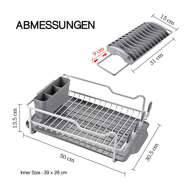 WIREKING Home kitchen cabinet dish drying rack over the sink dish drying rack