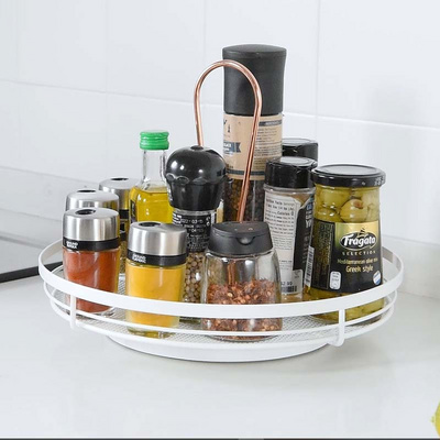 WIREKING Wholesale multifunctional 360 degree rotating lazy susan metal rotating spice rack