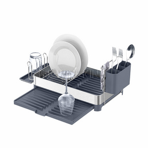 WIREKING Kitchen New plate rack kitchen sink organizer cabinet storage dish drying rack stainless steel storage shelf rack